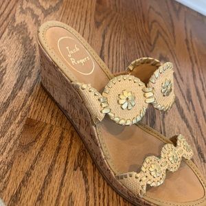 Casual Jack Rogers gold sandals